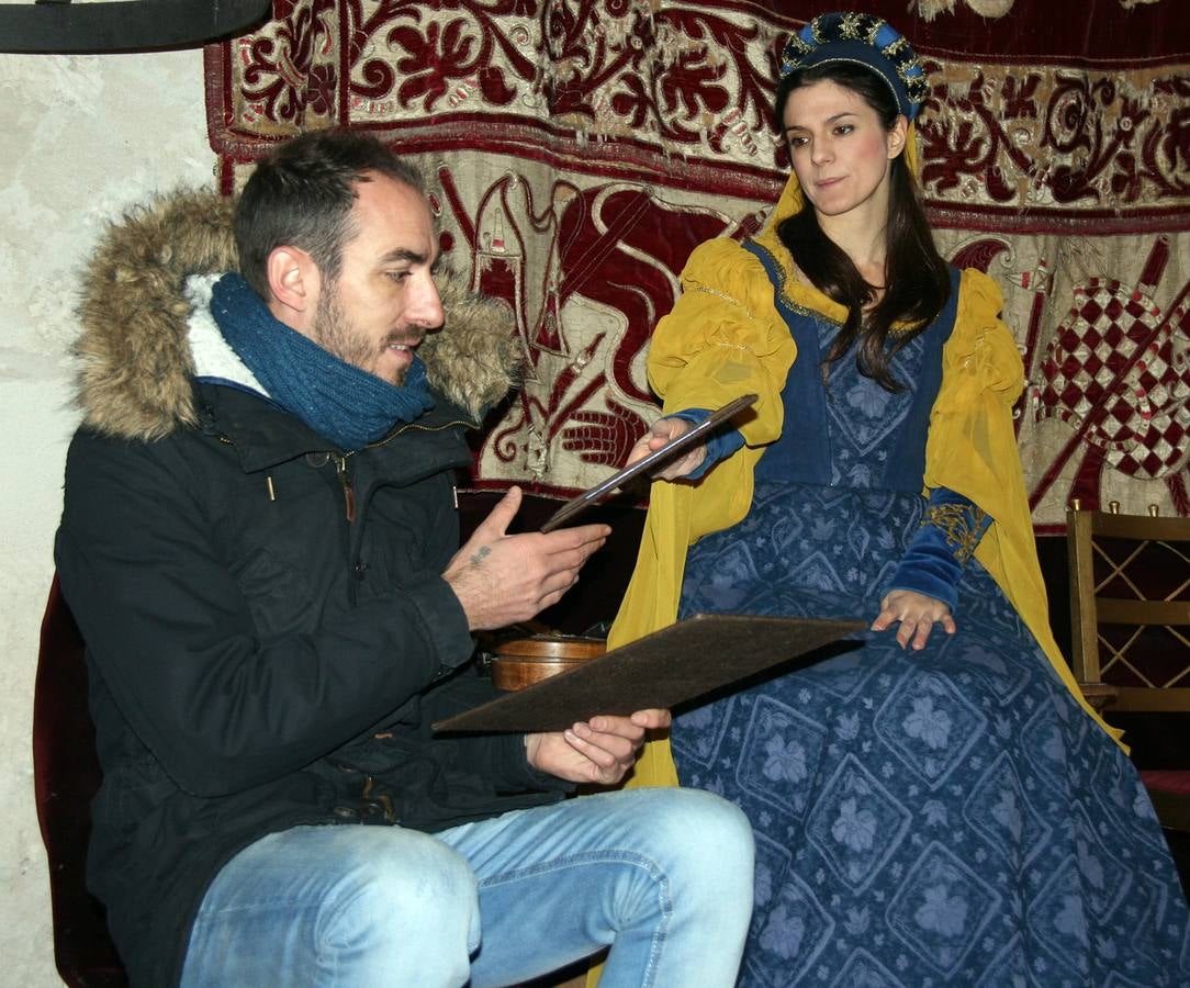 Ensayo del nuevo espectáculo teatralizado del castillo de Cuéllar (Segovia)