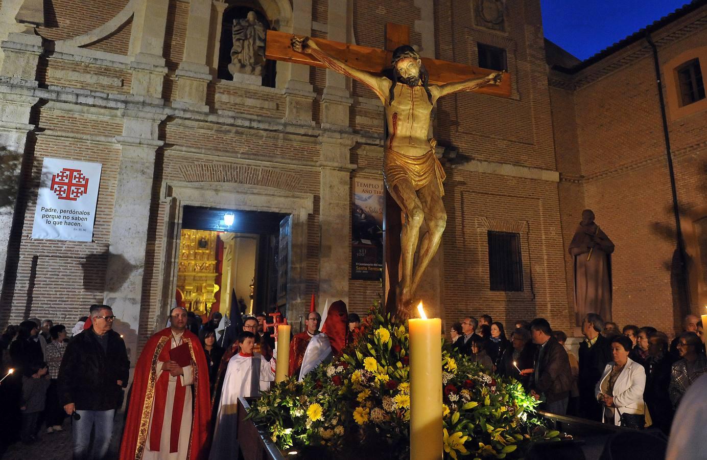 Peregrinación del Santísimo Cristo del Amor y la meditación de las Siete Palabras en Medina del Campo. Valladolid