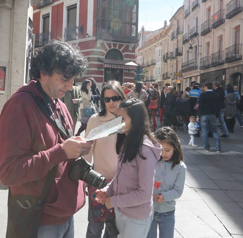 Turistas en Valladolid durante la Semana Santa