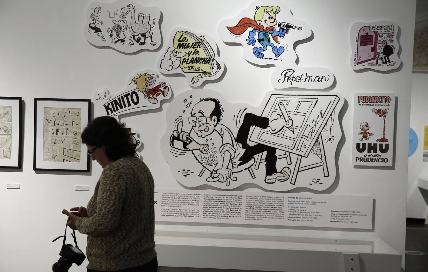 Inauguración de la exposición 'Francisco Ibáñez, el mago del humor' en Valladolid