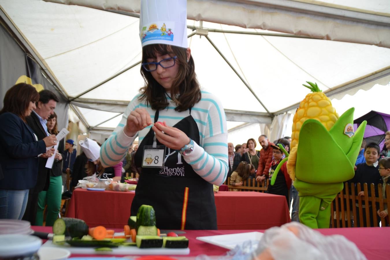 Participantes en el concurso Cuéllar Chef Junior de la Feria de Cuéllar (Segovia)