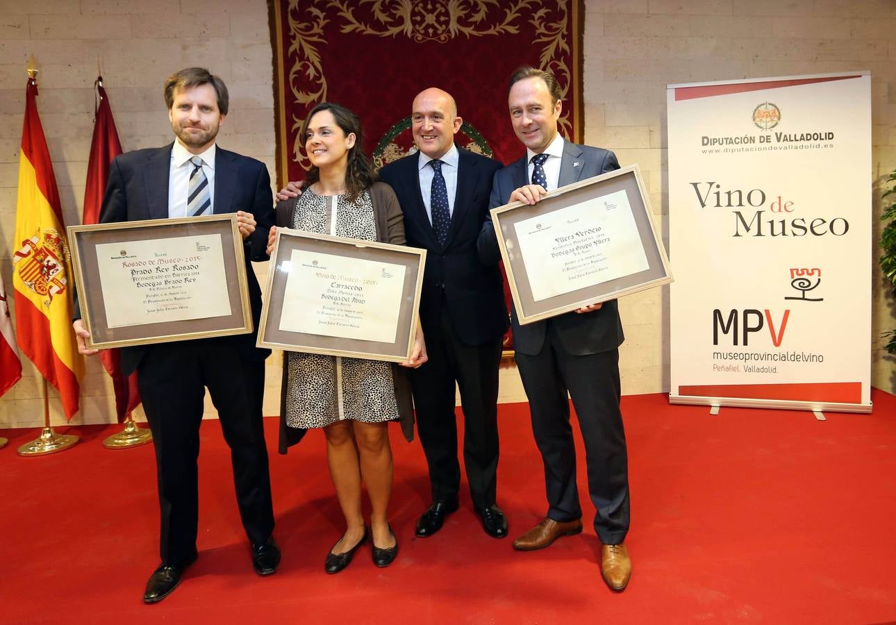 Entrega de los premios 'Vino de Museo 2015' en el Museo del Vino de Peñafiel (Valladolid)