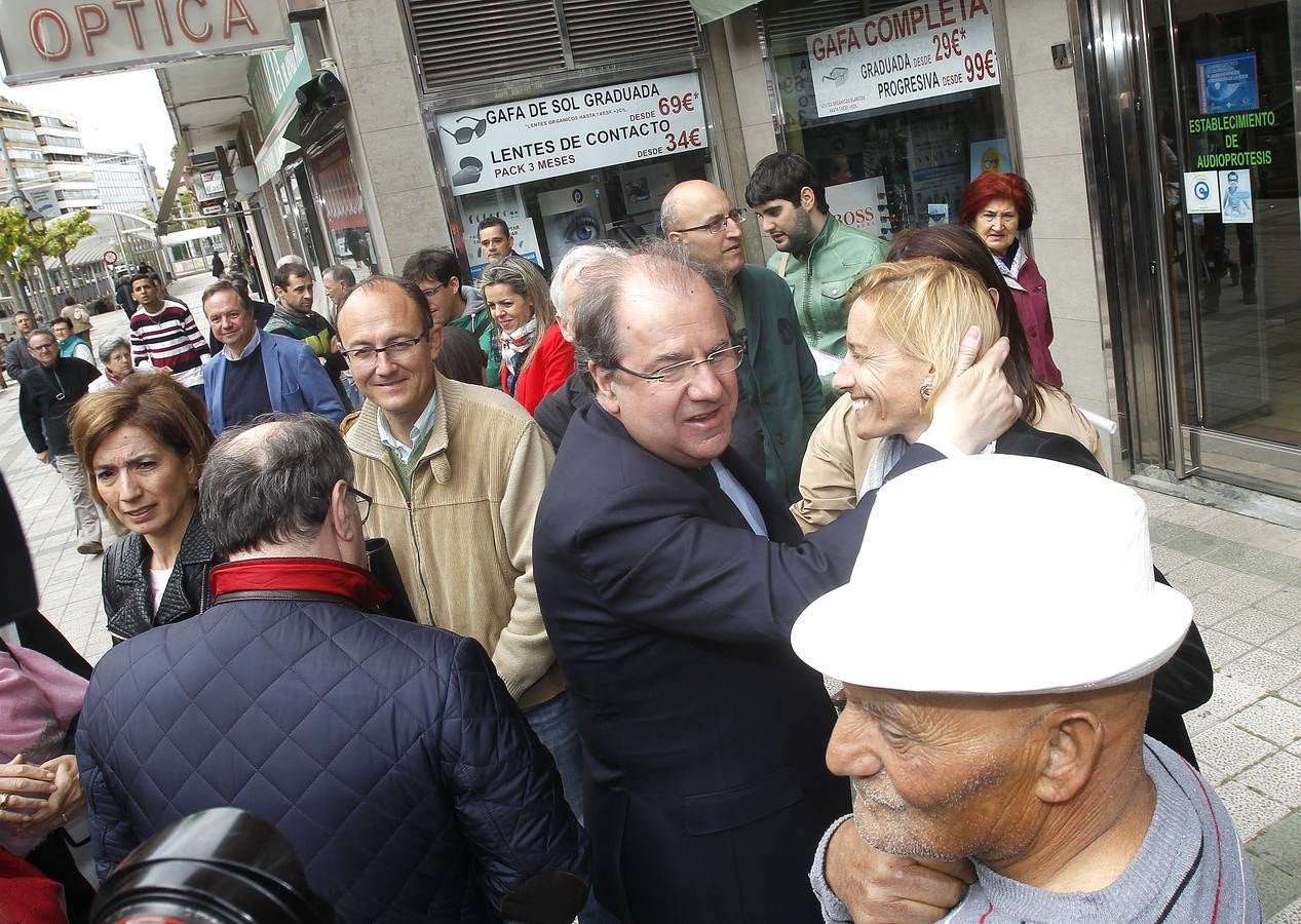 El candidato del PP a la Presidencia de la Junta, Juan Vicente Herrera, visita Palencia