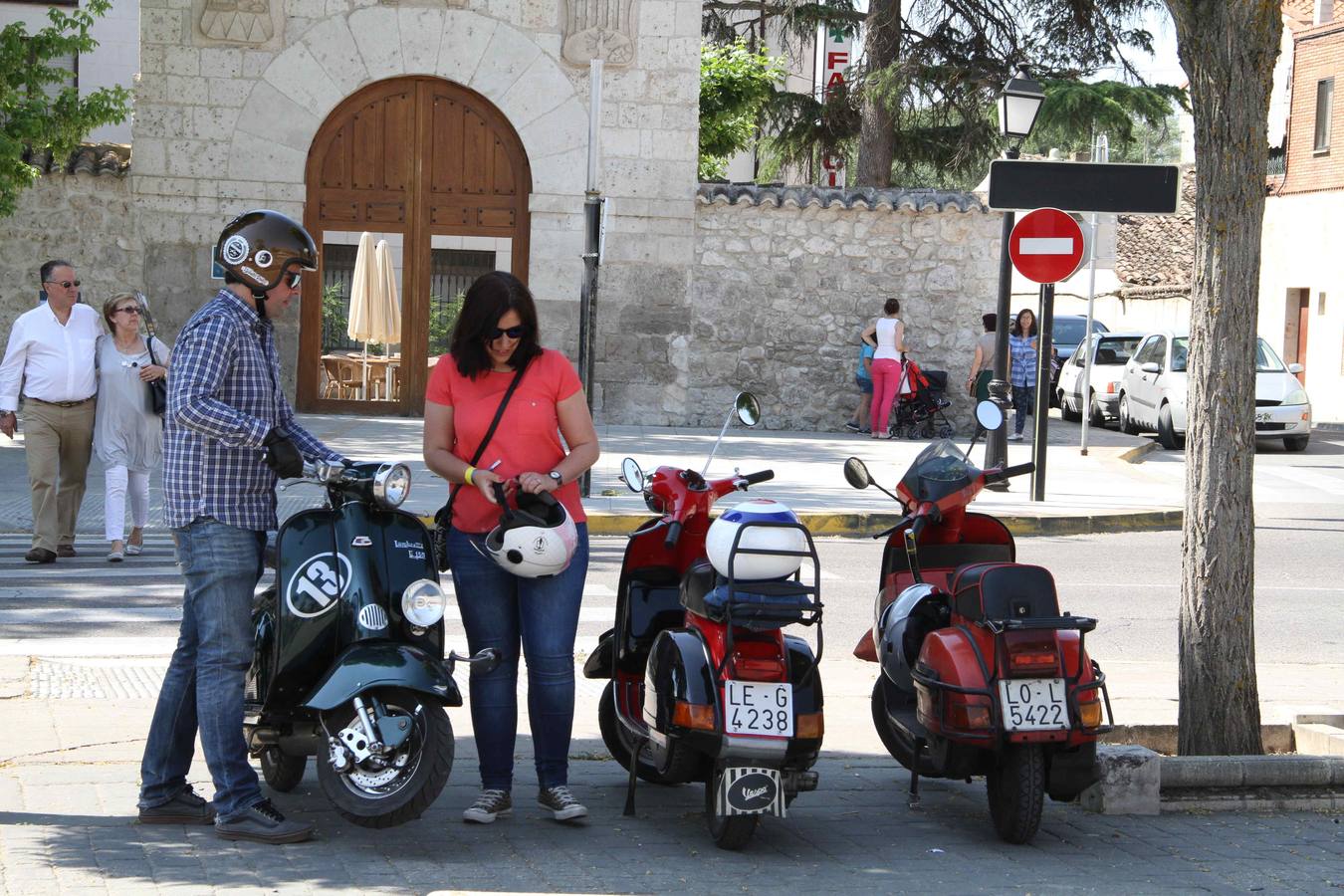 Concentración de motos 'Scooter run' en Peñafiel (Valladolid)