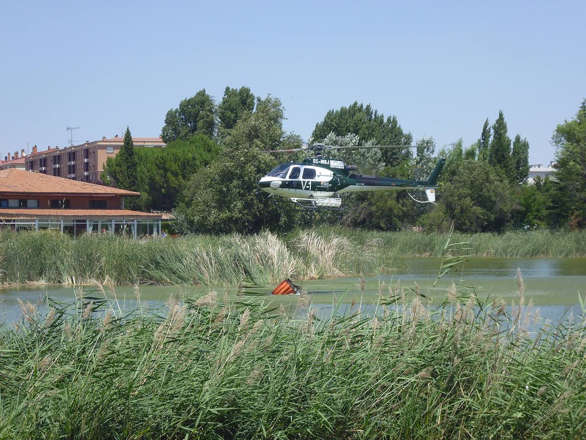 Incendio en Laguna de Duero (Valladolid)