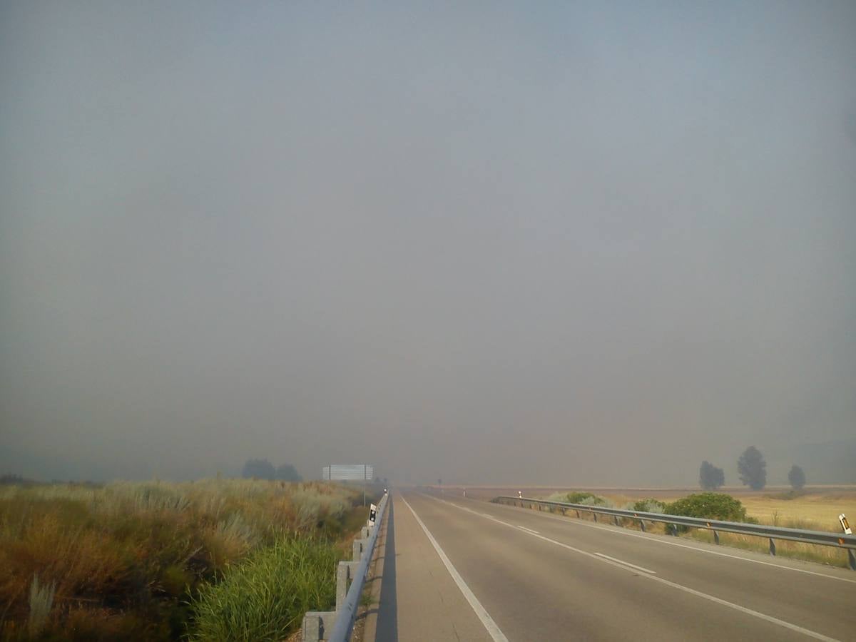 Incendio en la localidad soriana de Barcebalejo