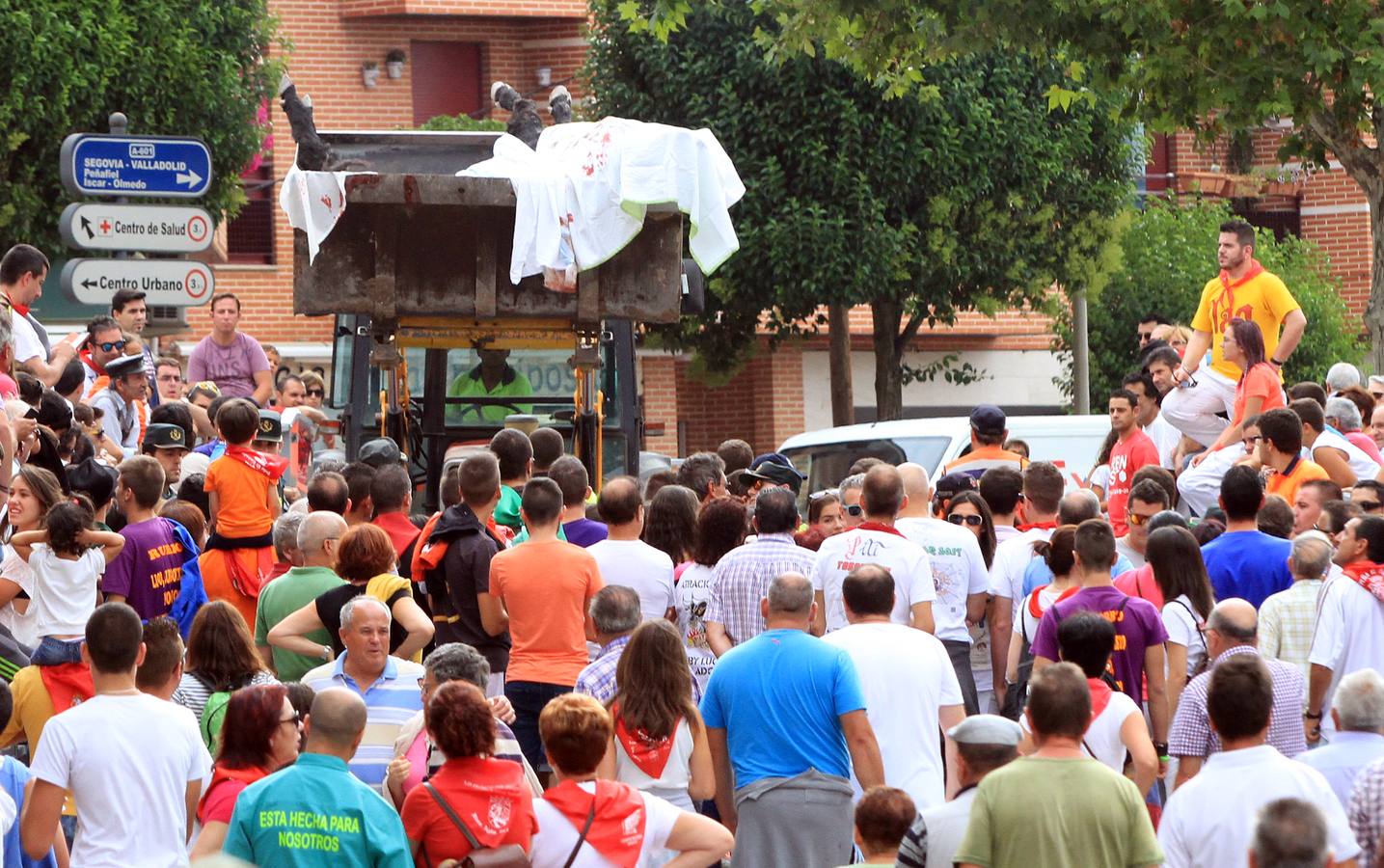 Segundo encierro de las fiestas de Cuéllar (Segovia)