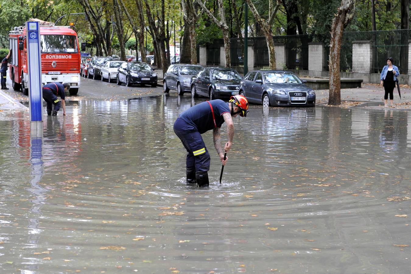 Intensa tormenta caída en Valladolid