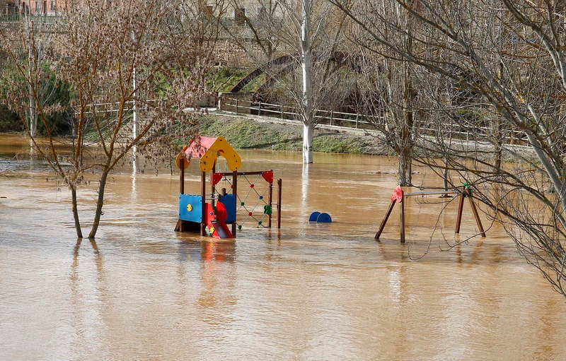 Inundaciones por la crecida de los ríos en la provincia de Palencia