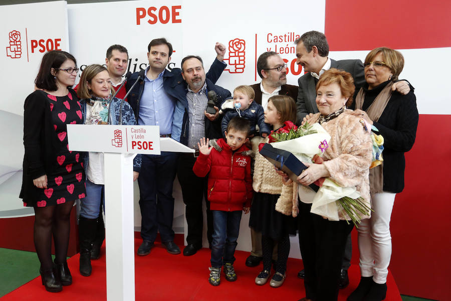 Zapatero participa en el homenaje al fallecido alcalde de Vegacervera