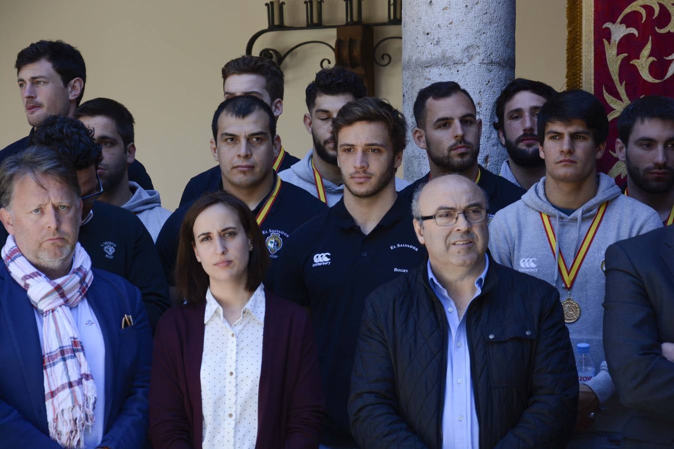 El flamante campeón de la Copa del Rey de rugby es recibido en la Diputación de Valladolid