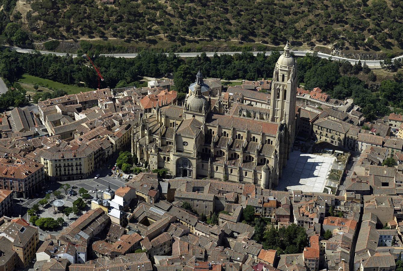 Así se ve Segovia desde el aire
