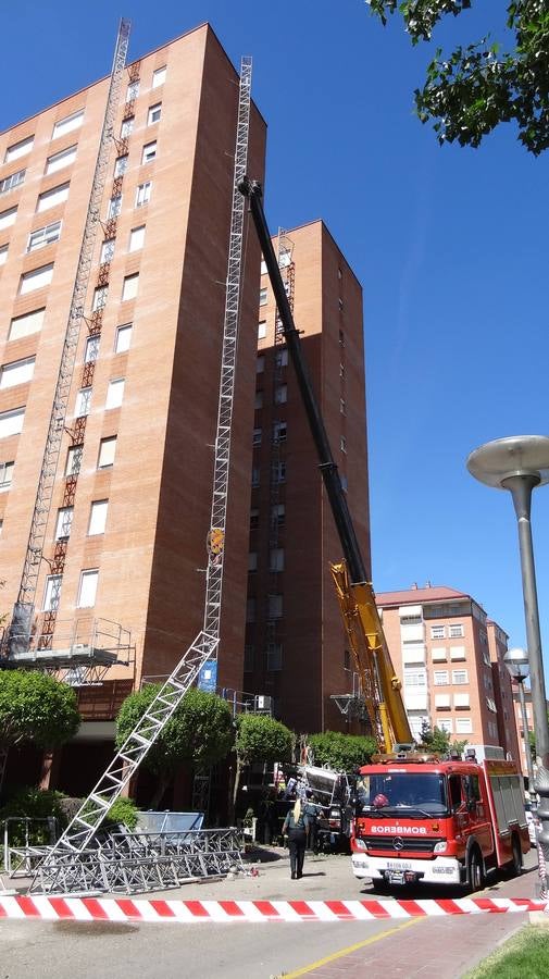 Fallece un obrero al caer desde una altura de doce plantas en Laguna de Duero