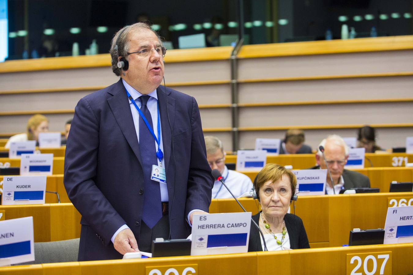 Juan Vicente Herrera interviene en Bruselas en el Pleno del Comité de las Regiones
