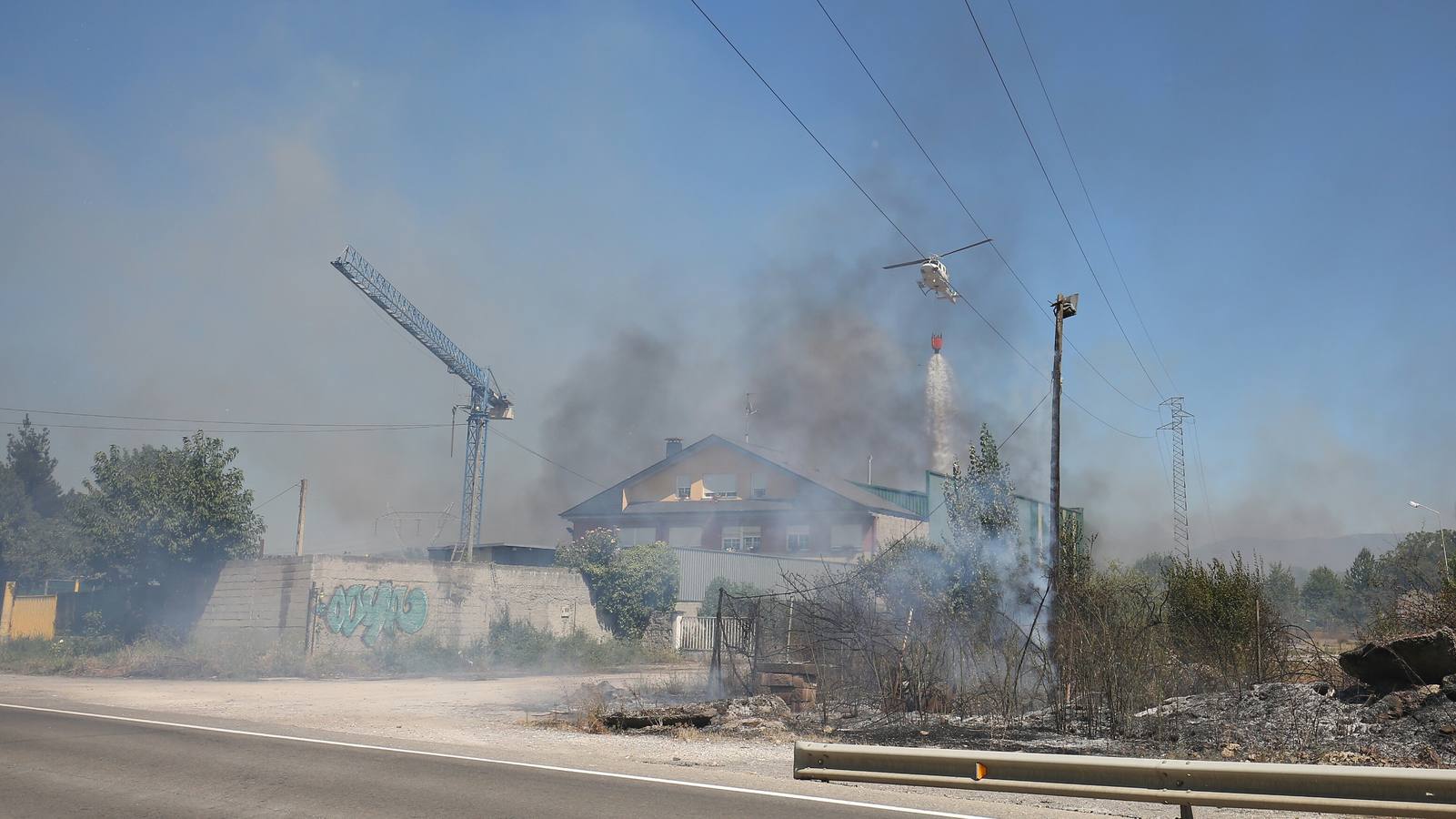 Incendio en Ponferrada (León)