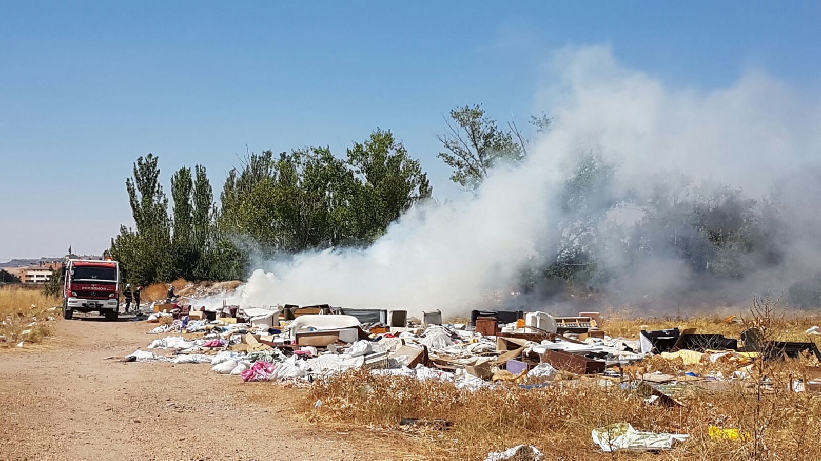 Incendio en Fabero (León)