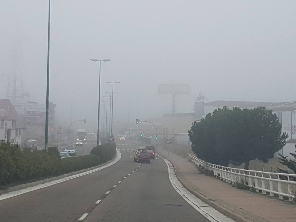 Jornada de niebla en Valladolid