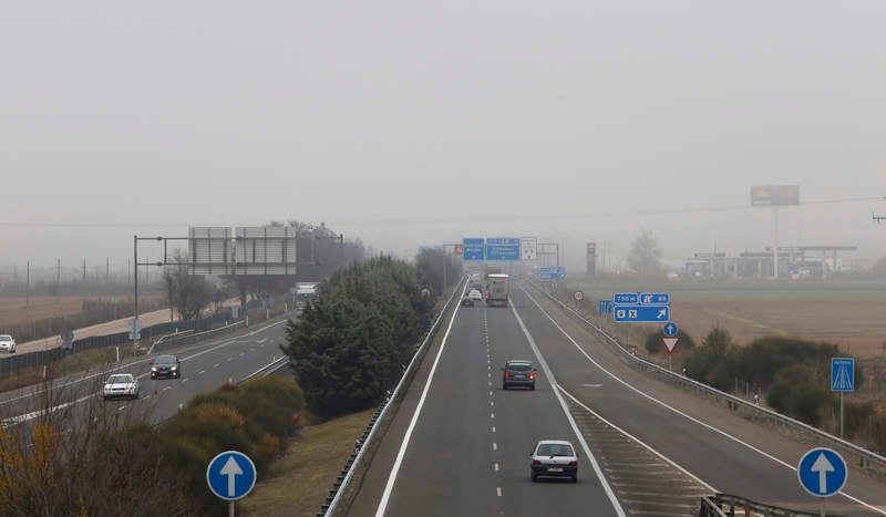 Niebla en la provincia de Palencia