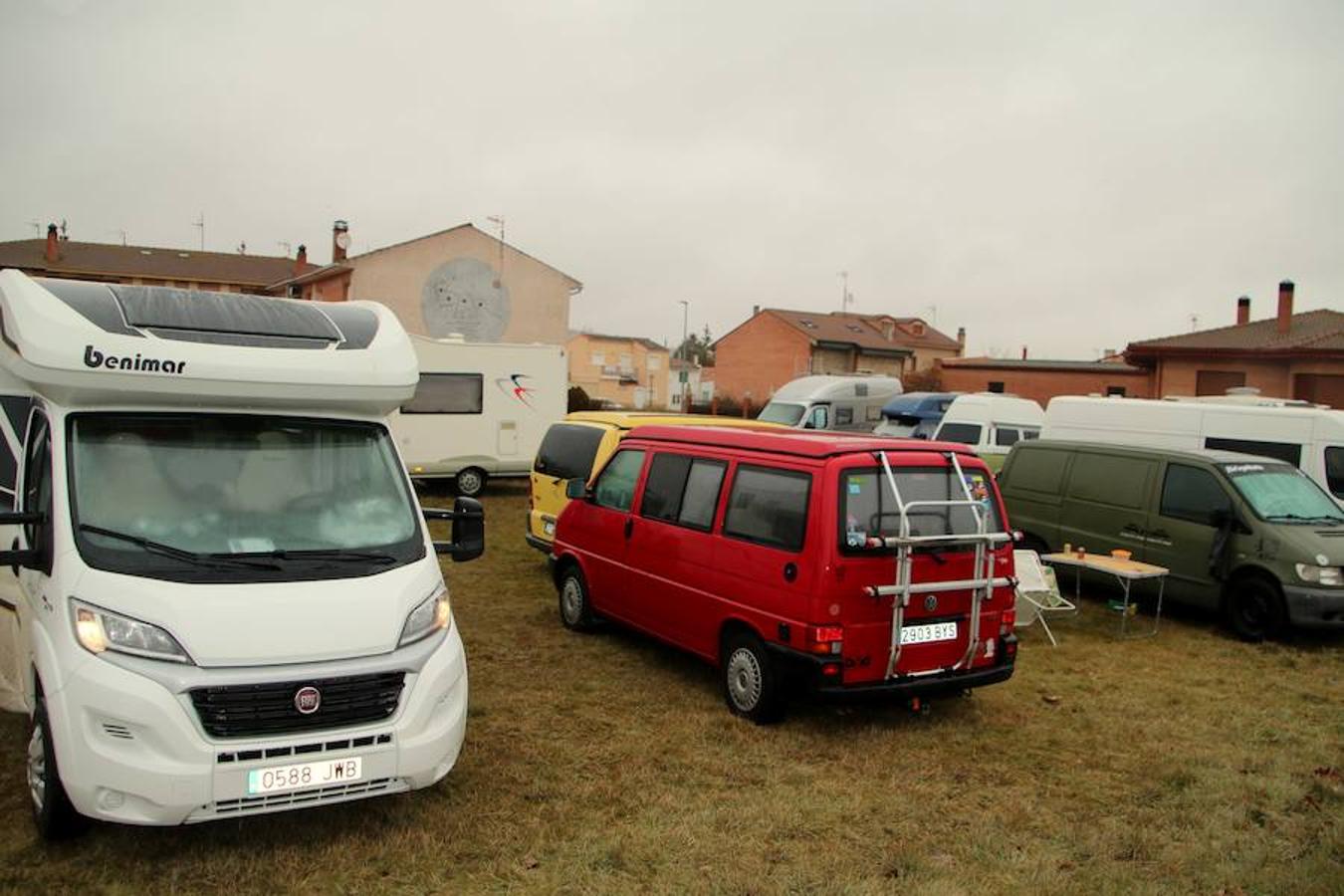 Concentración de furgocamperos en Torquemada (Palencia)