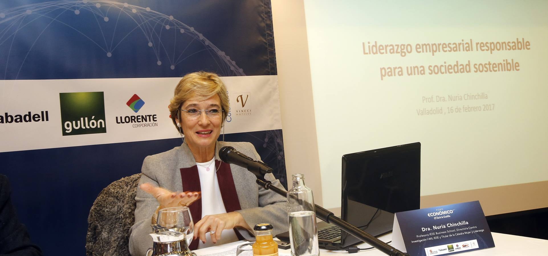 Foro Económico de El Norte de Castilla con la profesora Nuria Chinchilla