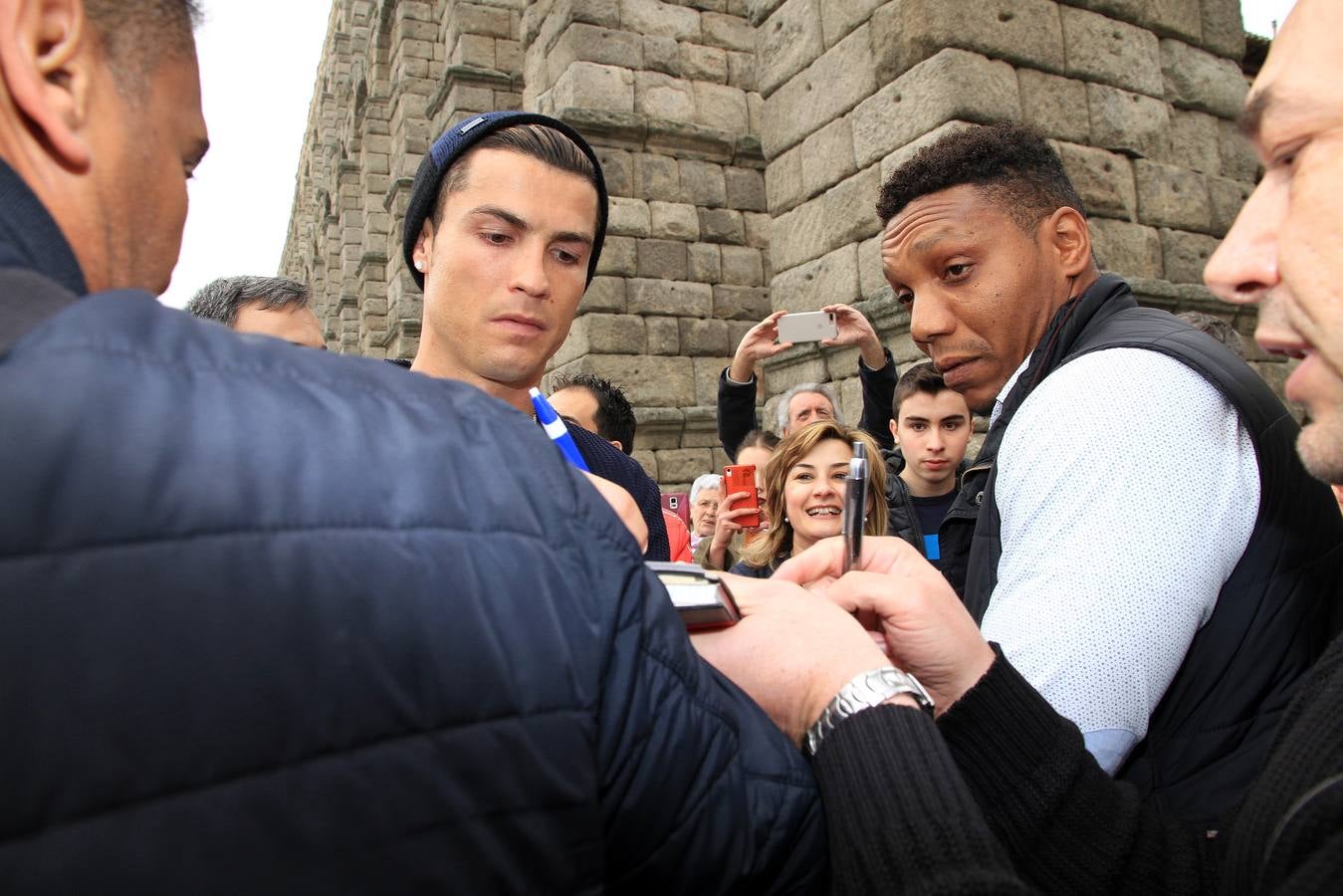 Cristiano Ronaldo se pasea por Segovia