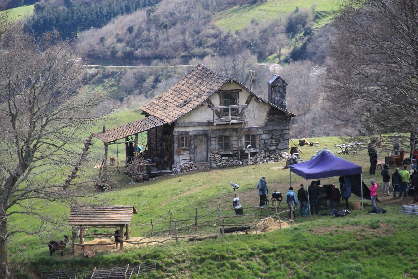 Rodaje de la película de Heidi en Liébana