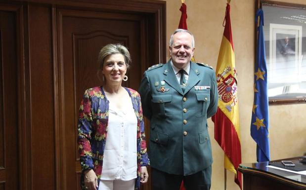 Despedida del jefe de la Comandancia de la Guardia Civil de Palencia