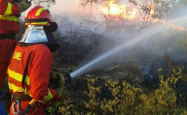 Baja a nivel 0 el incendio declarado en la localidad abulense de Hornillo