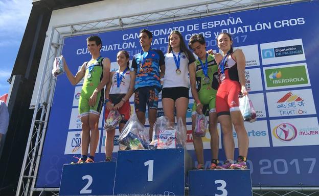Éxitos vallisoletanos en los Nacionales de Duatlón y Triatlón Cross de Aguilar