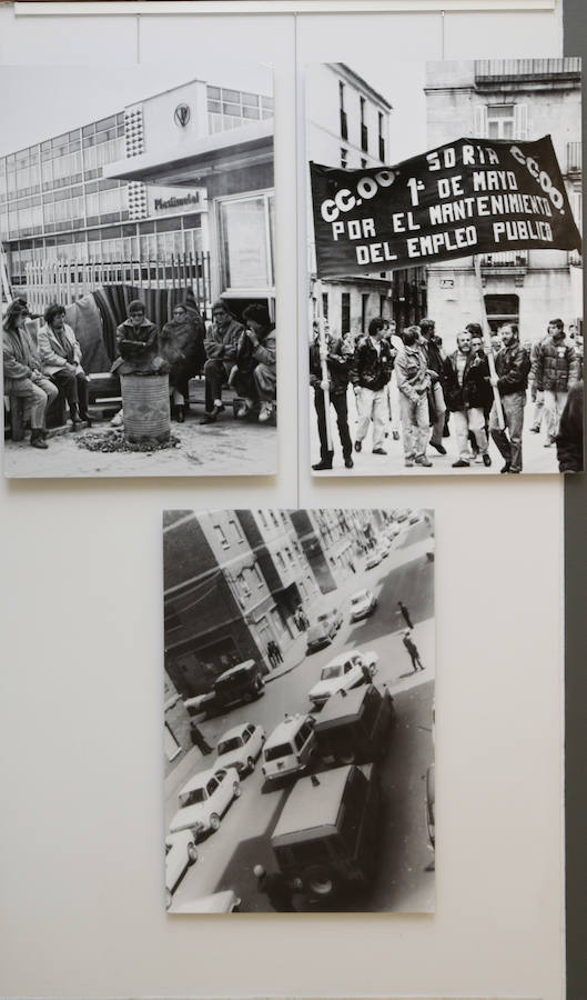 Exposición de CCOO con motivo de su 40 aniversario en Palencia