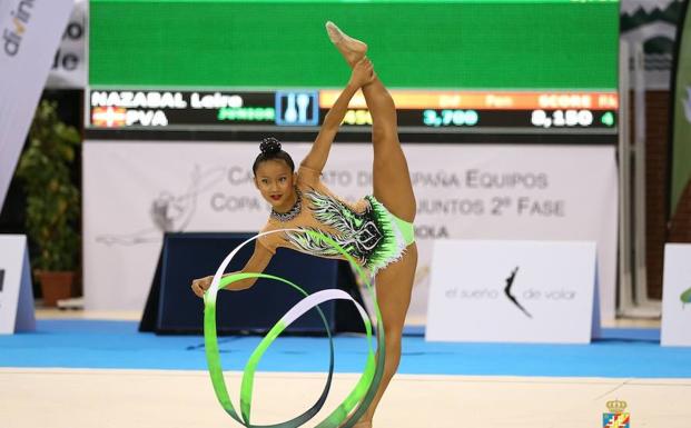 Buena actuación del CD Valladolid de gimnasia rítima en el Campeonato de España