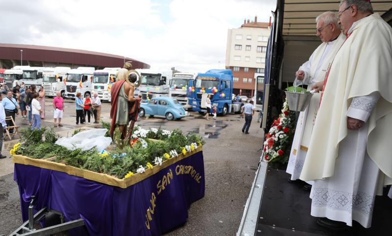 Celebración de San Cristóbal, patrón de los conductores, en Palencia