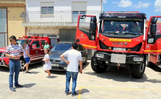 Baltanás bendice sus vehículos