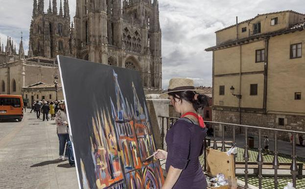 El concurso de pintura 'Catedral de Burgos' alcanzó los 500 participantes