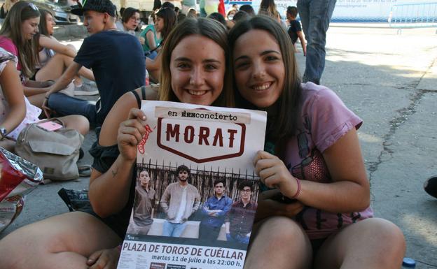 Marta y Olarizu, once horas de espera para bailar con Morat