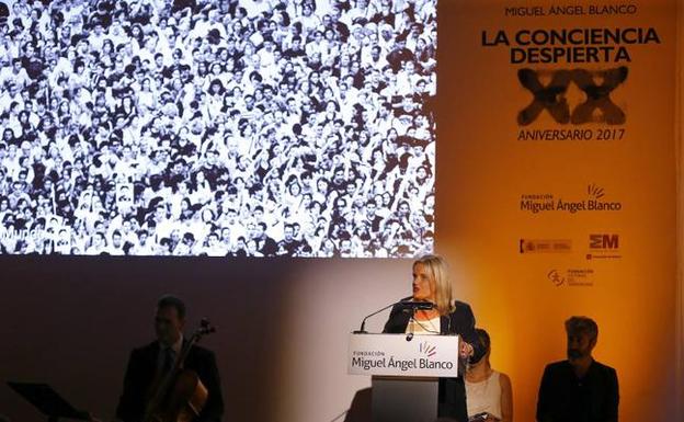 Marimar Blanco apela a la «unidad» que hace 20 años permitió «derrotar» al terrorismo