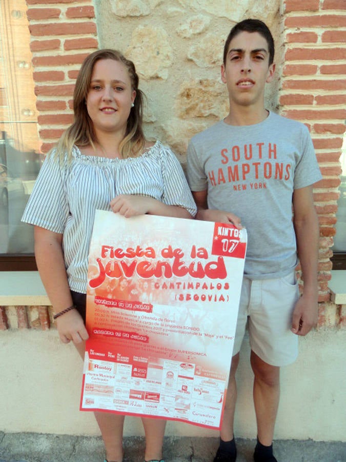 Mónica Senín y Juan de Frutos, ‘maja’ y ‘feo’ en la Fiesta de la Juventud de Cantimpalos