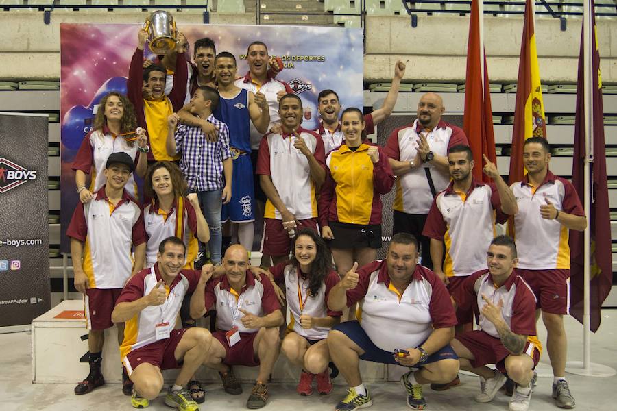 Los componentes del Club Boxeo Valladolid, campeones de la Copa del Rey en Murcia