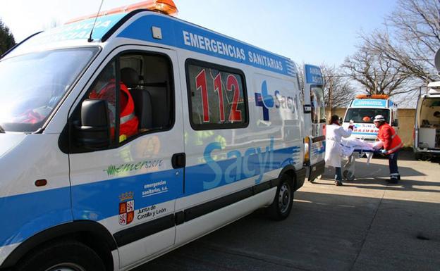 Dos heridos en un accidente con tres camiones en Medinaceli