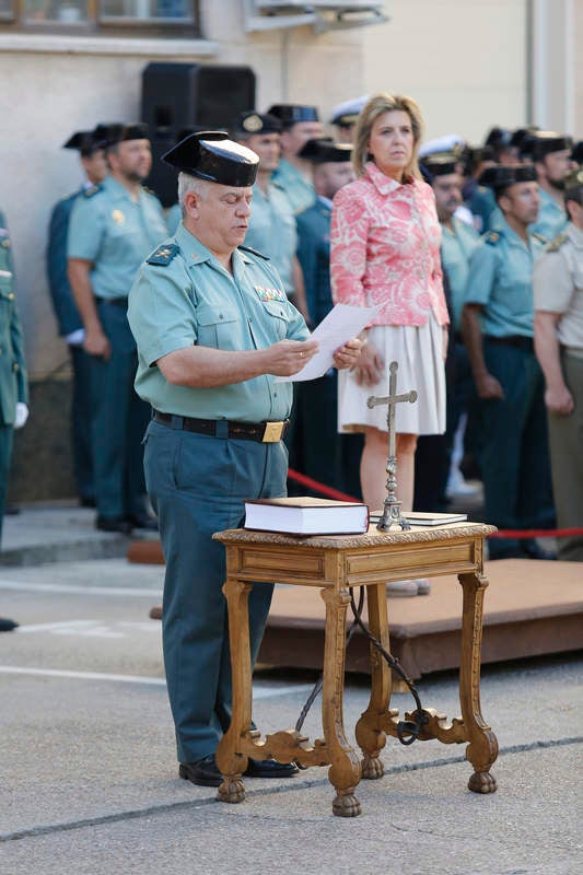 Toma de posesión de Juan Martínez Ros como jefe de la Guardia Civil en Palencia