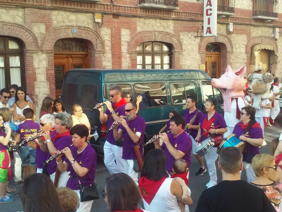 Chupinazo en las fiestas de Íscar