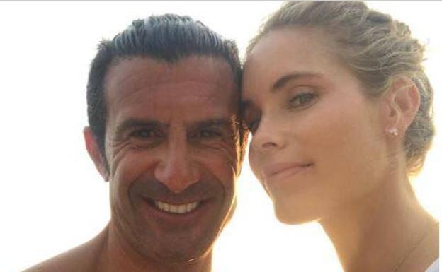 Luis Figo y Helen Swedin presumen de cuerpo en Ibiza