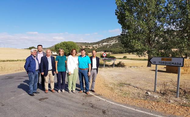 La Diputación de Palencia mejora la carretera de Valdecañas de Cerrato a Torquemada