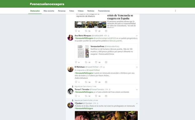 #Venezuelanoexagera, la reacción en Twitter contra las declaraciones de Óscar Puente