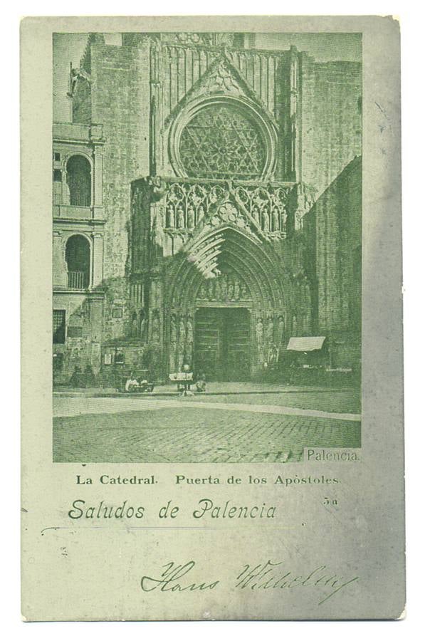 Primeras postales con imágenes palentinas