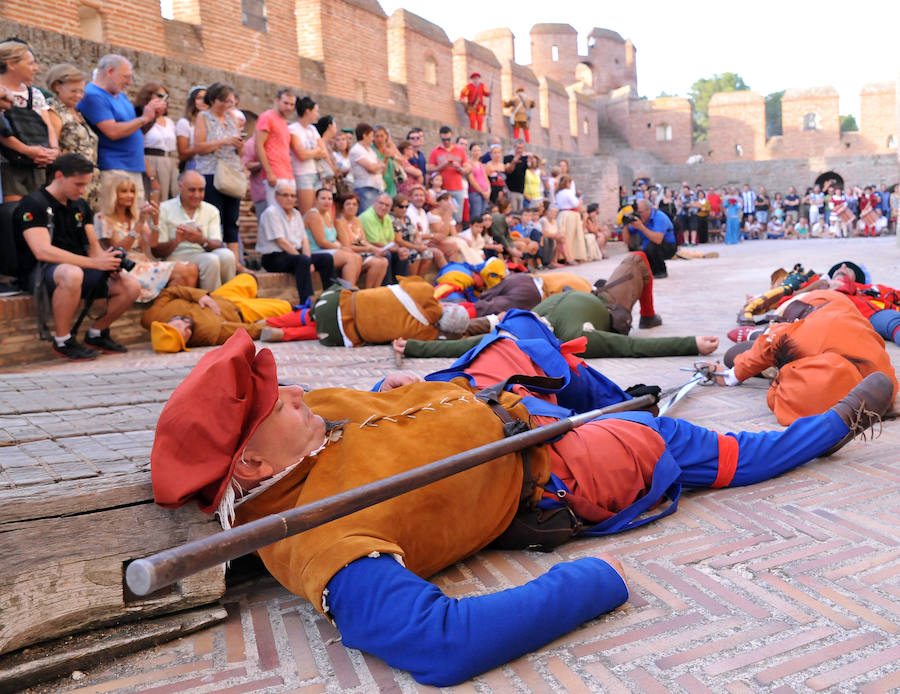 Recreación de una fuga de prisioneros en el Castillo de la Mota