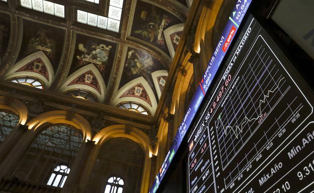 El Ibex 35 se aleja de los 10.400 puntos lastrado por la banca