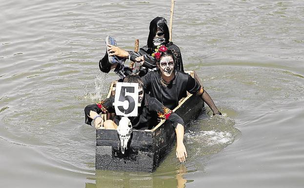 Sequía de participantes en el descenso de balsas