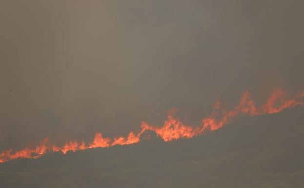 La superficie quemada en La Cabrera, similar a la arrasada en Castrocontrigo en 2012