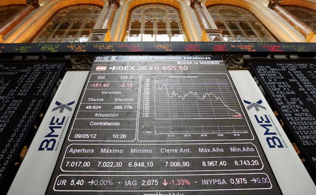 El Ibex-35 pierde los 10.300 por el Harvey y por los máximos del euro